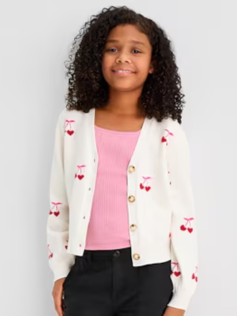 Thereabout Cherry Button Front Cardigan